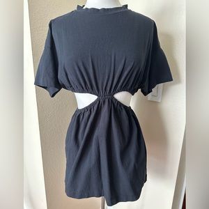 Free People Black T-Shirt Dress Size XS